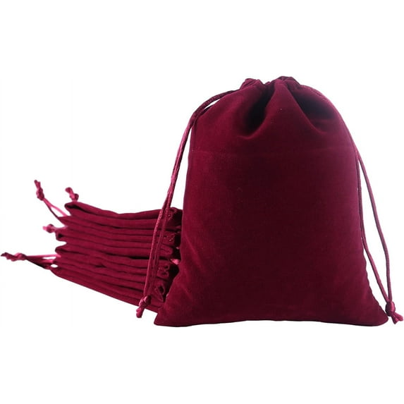 Small Velvet Gift Bags with Drawstring, 20pcs Drawstring Velvet Cloth Jewelry Pouches, Wedding Party Gift Bags Party Favors