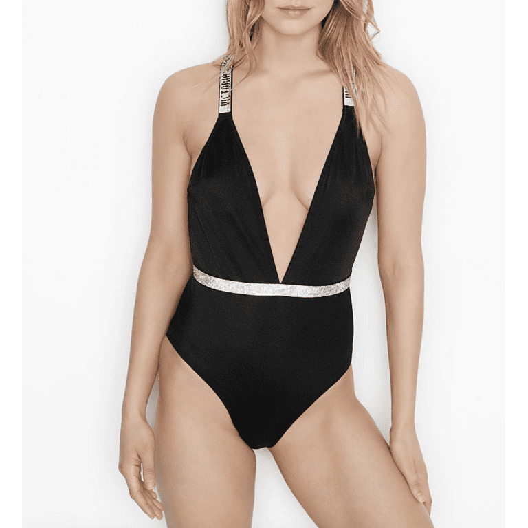 Small Victoria's Secret BLING ONE PIECE SWIMSUIT Shine Strap