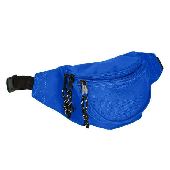 Small Waist Bag Pack Crossbody Fanny Pack with 3-Zipper Pockets Hands-Free Phone Bag