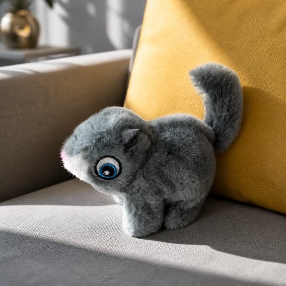 Small A Walking Barking And Wagging Tailed Little Pet Toy, Soft Durable Interactive Battery Operated, Cute Realistic Sound Motion, Ki*ds Home Bedroom Daily Play Companion Gift Use