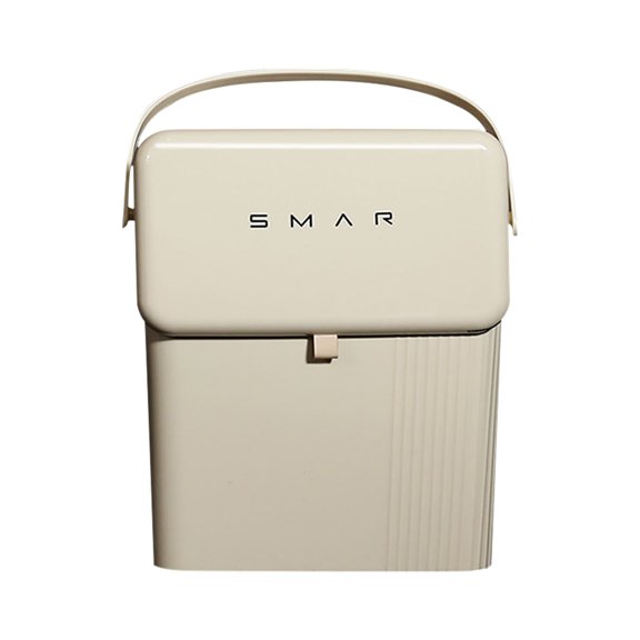 Small Wall Mounted Kitchen Trash Can With Lid For Counter Top Or Under Hanging Use In Bathroom Or Kitchen Galley Space Saving And Easy To Remove Basket (A)