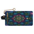 thumbnail image 1 of Small Wallet For Women Bifold Leather Pocket Coin Credit Card Holder With RFID Blocking A Mandala-patterned, 1 of 6