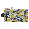 thumbnail image 1 of Small Wallet For Women Bifold Leather Pocket Coin Credit Card Holder With RFID Blocking A Pattern Of Lemons, 1 of 6
