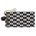 thumbnail image 1 of Small Wallet For Women Bifold Leather Pocket Coin Credit Card Holder With RFID Blocking Checkered Small Hearts, 1 of 6