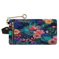 thumbnail image 1 of Small Wallet For Women Bifold Leather Pocket Coin Credit Card Holder With RFID Blocking Lush Tropical Leaves, 1 of 6