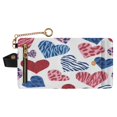 thumbnail image 1 of Small Wallet For Women Bifold Leather Pocket Coin Credit Card Holder With RFID Blocking Printed Heart Pattern, 1 of 6
