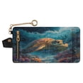 thumbnail image 1 of Small Wallet For Women Bifold Leather Pocket Coin Credit Card Holder With RFID Blocking Turtles in The Deep Sea, 1 of 6