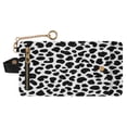 thumbnail image 1 of Small Wallet For Women Bifold Leather Pocket Coin Credit Card Holder With RFID Blocking White Black Leopard Print Pattern, 1 of 6