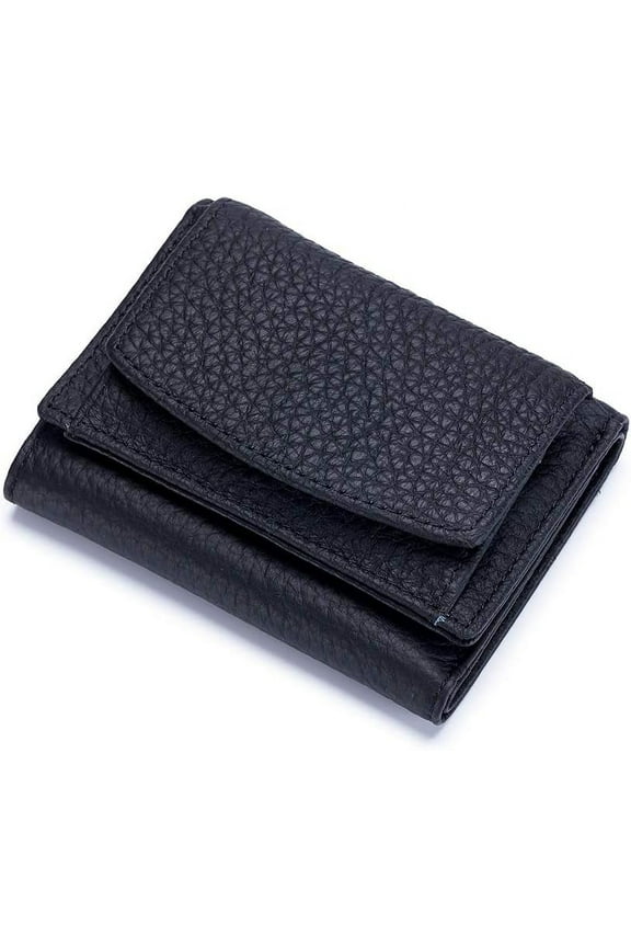 Small Wallet For Women RFID Leather Compact Card Wallets Womens Thin Front Pocket Purse (Light Green)