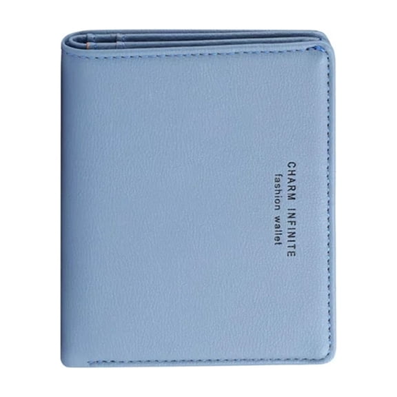 Small Wallet for Women,Bifold Compact Breathable Wallet with Card Holder,Wallet Women Rfid Blocking Small Compact Bifold Luxury Leather Pocket Wallet Ladies Mini Purse with ID Window(Blue)