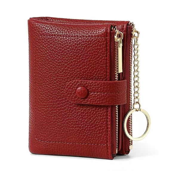Small Wallet for Women Soft Leather RFID Blocking Card Holder Bifold ...