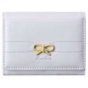 LOUEBICA Small Wallets Cute Coquette Bow Wallet ID Credit Card Holder for Women Girls