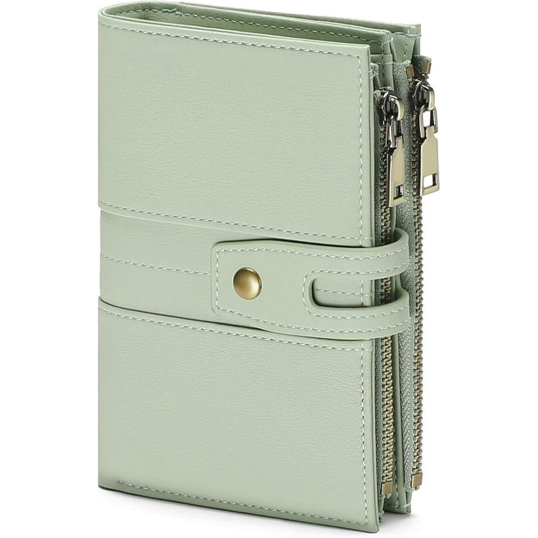 Small Wallets for Women RFID Blocking Leather Trifold Clutch