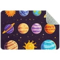 thumbnail image 1 of Small Washable Kitchen Rug, Cartoon Space Planets and Stars Pattern Indoor Door Mats for Entryway, Non Slip Area Rug Floor Carpet for Entrance Bathroom Bedroom, 1 of 7