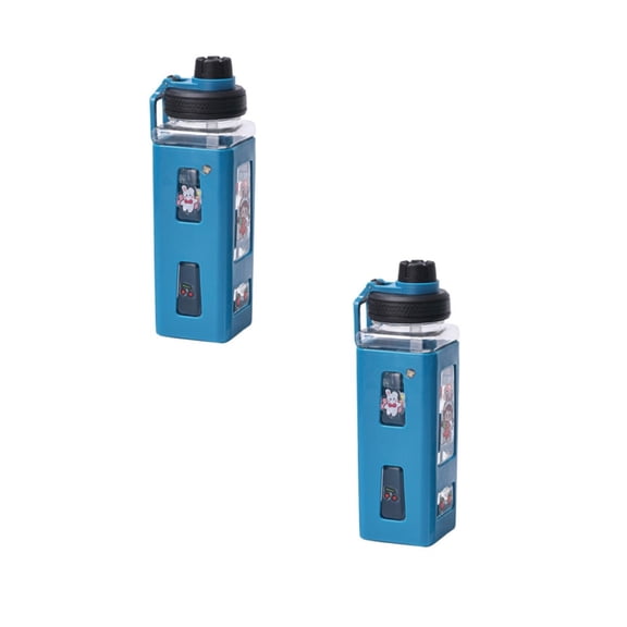 Small Water Spray Bottle Kawaii Water Bottle With Cute Large Water Bottles With Kawaii Stickers Aesthetic Leakproof Square Drinking Bottle