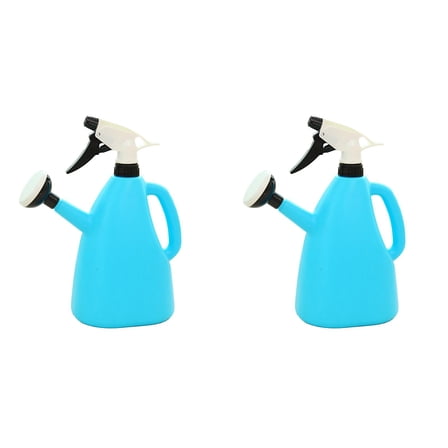 Small Watering Can for Indoor Plants - 1L Plastic Watering Pot with Detachable Sprayer for Houseplants, Bonsai, Flowers | Lightweight Handheld Plant Waterer for Home & Garden