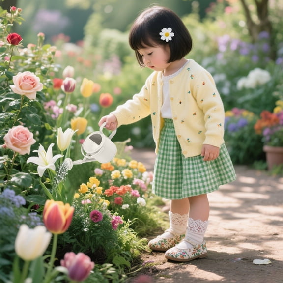 Small Watering Can for Garden and Potted Flowers with Long Spout Lightweight Durable Design Ideal for Precise Watering Indoor and Outdoor Use