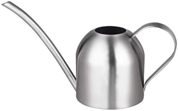 Small Watering Can for Indoor Plants Stainless Steel Bonsai Watering can Mini Metal (15oz/450ml)