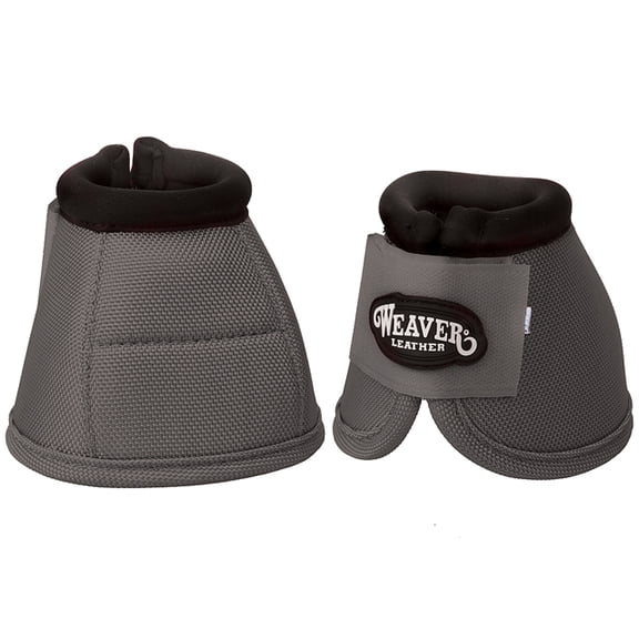 Small Weaver Ballistic Nylon 2520D Horse Leg No Turn Bell Boots Pair Steel Gray