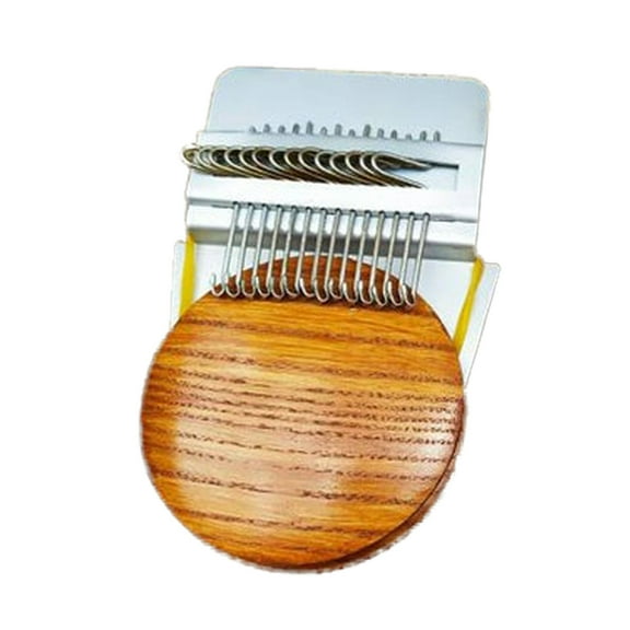 Small Weaving Loom,Wooden Speedweve Darning Loom Type Weave Tool, Convenient DIY Darning Machine for Mending Jeans Socks Clothes Loom Machine,Stitching Weaving Arts(Beige)