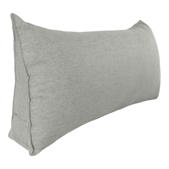 Small Wedge Pillow Headboard Reading Pillow for Sitting Up in Bed Adult Backrest Triangle Bolster Pillow for Couch Daybed Cushion Lumbar Body Support Leg Positioning, 20 * 39 * 7.8in