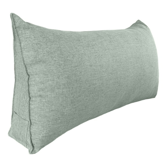 Small Wedge Pillow Headboard Reading Pillow for Sitting Up in Bed Adult Backrest Triangle Bolster Pillow for Couch Daybed Cushion Lumbar Body Support Leg Positioning, 20 * 39 * 7.8in