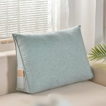 Small Wedge Pillow Headboard Reading Pillow for Sitting Up in Bed Adult Backrest Triangle Bolster Pillow for Couch Daybed Cushion Lumbar Body Support Leg Positioning, 20 * 31.5 * 7.8in