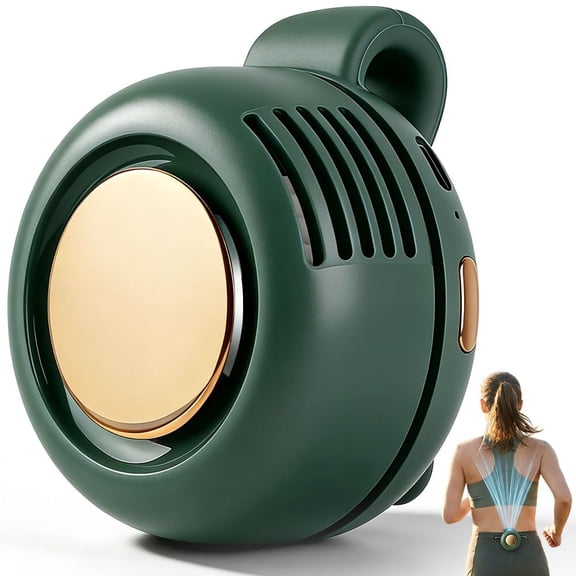 Small Whirlwind Clip Waist Neck Fan, Portable 360° Rotating Fan, 3-Speed for Travel, Hiking, Office