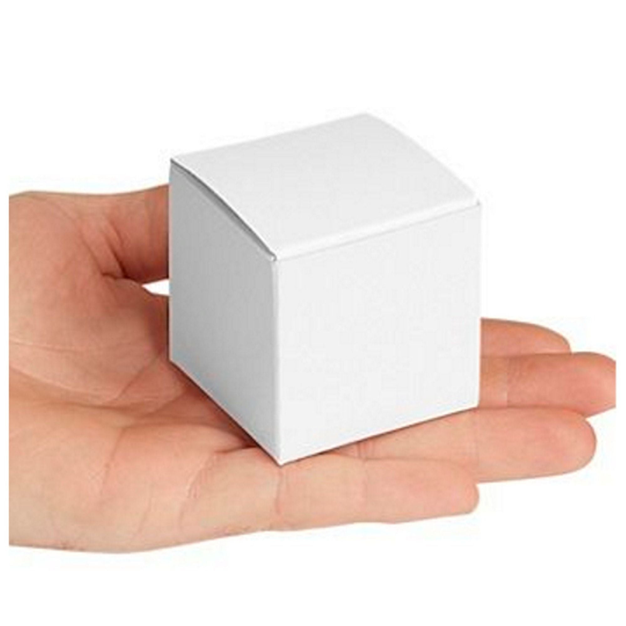 Small White Cube Boxes - 2x2x2 Inches - 20 Pack (4011115 
