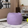 Small White Furry Refillable Bean Bag Chair for and Teens