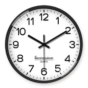 Small White Minimalist Silent Wall Clocks Battery Operated 8 Inch Modern Classic Clocks