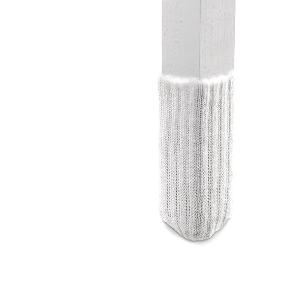 Small/White-NancyProtectz Patented with Rubberized Grips/Chair Leg Hardwood Floor Protectors. The Original Furniture Sock.