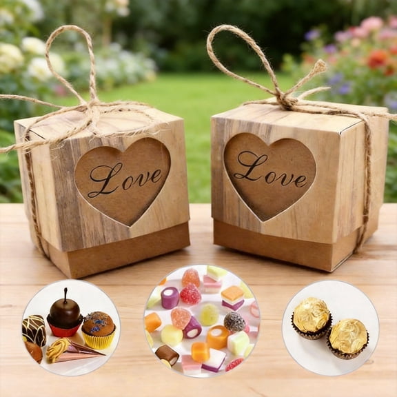 Small White Paper Favor Boxes Set of 50, 2 Inch Cube Gift Boxes for Party Favors, Durable Cardstock Treat Boxes for Graduation, Bridal Shower and Holiday Gifting