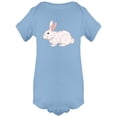 thumbnail image 1 of Small White Rabbit Design Bodysuit Infant -Image by Shutterstock,  6 Months, 1 of 2