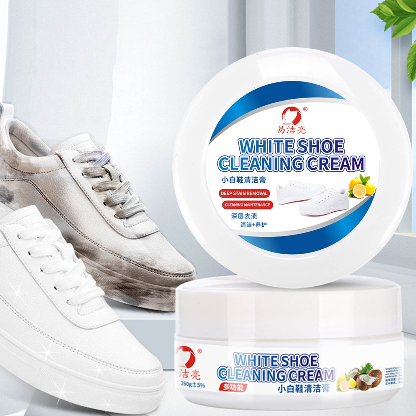 Crema Per Pulizia Scarpe Bianche - Pasta Detergente Multiuso Per Macchie E Decontaminazione | 260g - Foto 10