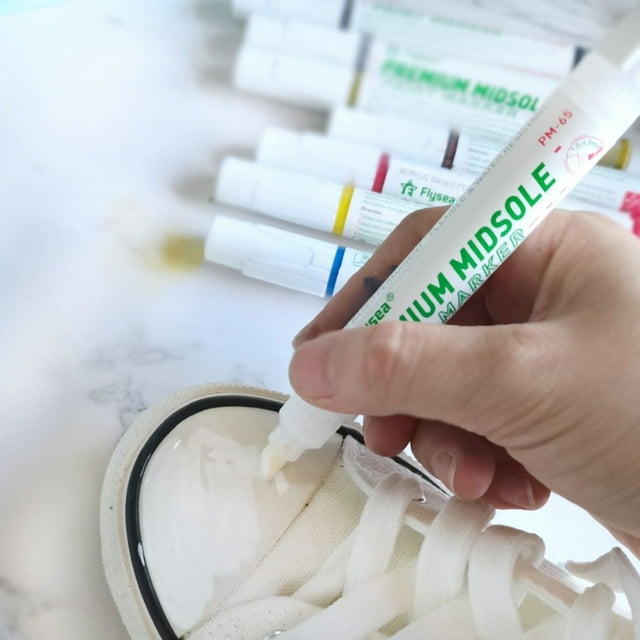 Small White Shoes Yellowing And Whitening Artifact Shoe Refurbishment Decontamination Complementary Color Repair Pen（1ml）
