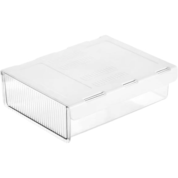Small White Slide Out Under Desk Storage Drawer, Stick On