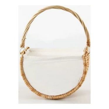 RE Hand Made Wicker Rattan Flower Basket Green Vine Pot Planter Hanging Vase Container Wall Plant Basket For Garden I.16177142