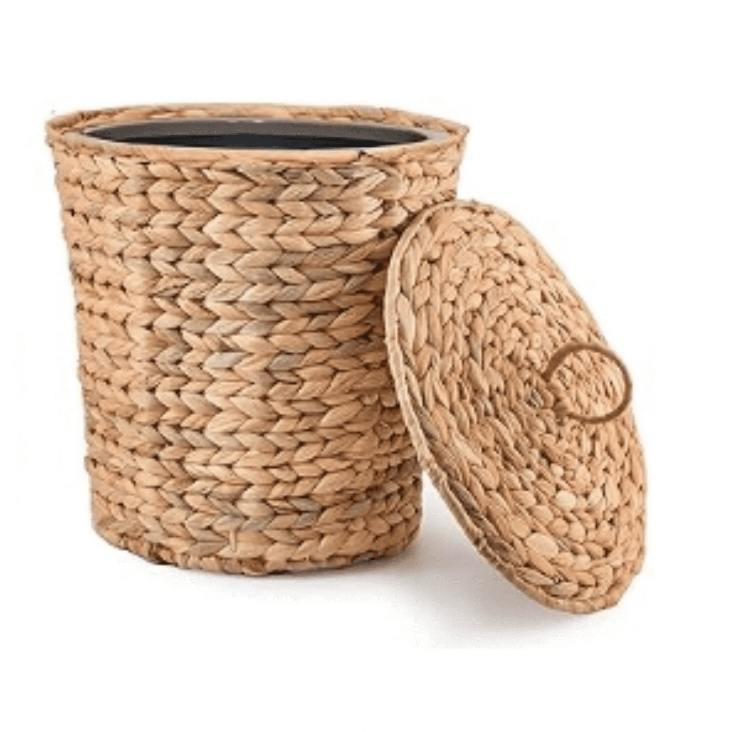 Small Wicker Trash Can in Bedroom, Bathroom - MiniTrash Can in Office ...