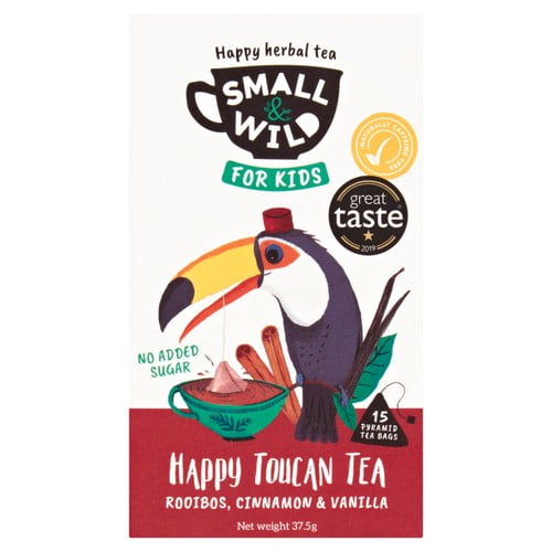 Small & Wild Happy Toucan Kids Tea 15's, British Import (Pack of 3)