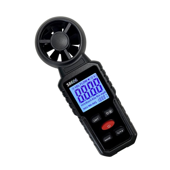Small Wind Tester Featuring Digital Display Immediate Values Wide Measurement Scale Multiple Unit Option ABS