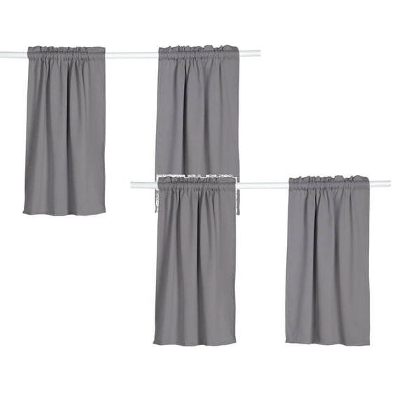 Small Window Curtains ,Kitchen/Bathroom/Kids Bedroom Decor Thermal Insulated Window Short Curtain Room Darkening Window Curtain Tiers 2pcs