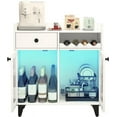 Small Wine with Glass Doors Modern Liquor Bar with LED