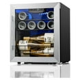 Small Wine Fridge Refrigerator, 12 Bottle 3865℉ Wine Cooler Counter