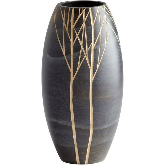 Cyan Design - Onyx - Small Winter Decorative Vase - 7 Inches Wide By 14 Inches High