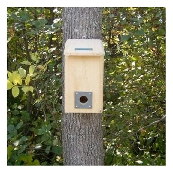 Small Winter Roost House  Safe Shelter for Cold Weather & Predators  Slate Guard & Perches  Mountable Roosting Box for Wrens, Chickadees, Bluebirds  Made in The USA