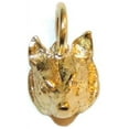 thumbnail image 1 of Small Wolf Face Charm Pendant 14k Yellow Gold!!, 1 of 4