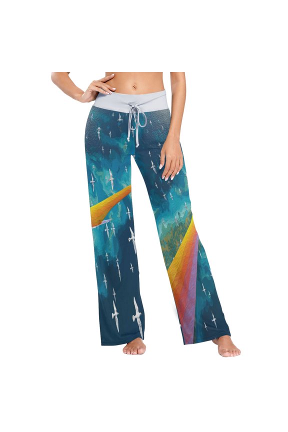 Small Women's Comfy Casual Pajama Pants Stretch Fabric Suitable for Yoga Pants Hippie Pants，The Best Holiday Gifts for Women Gliding Aircraft Wing