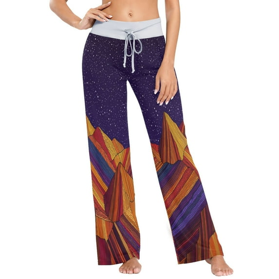 Small Women's Comfy Casual Pajama Pants Stretch Fabric Suitable for Yoga Pants Hippie Pants,The Best Holiday Gifts for Women Mountain Range