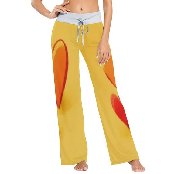 Small Women's Comfy Casual Pajama Pants Stretch Fabric Suitable for Yoga Pants Hippie Pants,The Best Holiday Gifts for Women Yellow